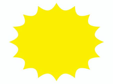 黄色い楕円バクダンフレーム バクダン,ギザギザ,黄色,フレーム,重要,強調,注目,勢い,衝撃,楕円のイラスト素材