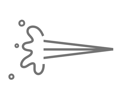 液体等が吹き出す様子の効果線（灰色） 効果線,水,液体,吹き出す,飛び散る,飛散,飛沫,しぶき,滴,ほとばしるのイラスト素材