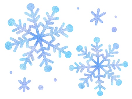 グラデーションの結晶セット 結晶,雪,冬,雪結晶,12月,1月,2月,クリスマス,冬景色,氷のイラスト素材