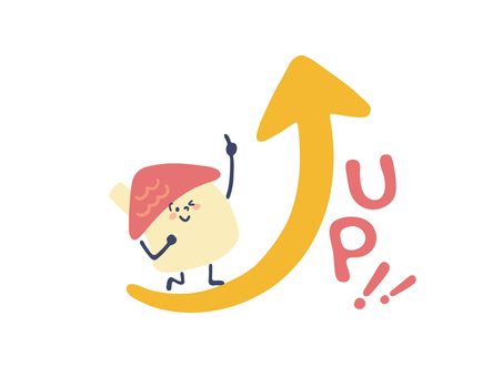 お家（UP） 家,やじるし,up,上がる,上昇,戸建て,建物,家屋,一軒家,優しいのイラスト素材