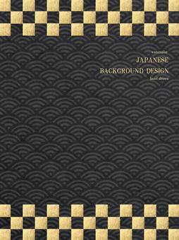New Year's card checkered pattern Japan background 2 New Year's card checkered pattern Japan background 2