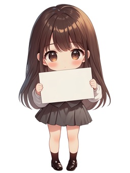 ボードを持つ少女３