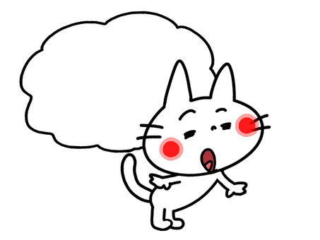 考え事をする猫
