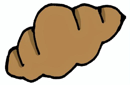 クロワッサン クロワッサン,パン,朝食,昼食,ランチ,軽食,おやつ,茶色,小麦粉,パン屋のイラスト素材