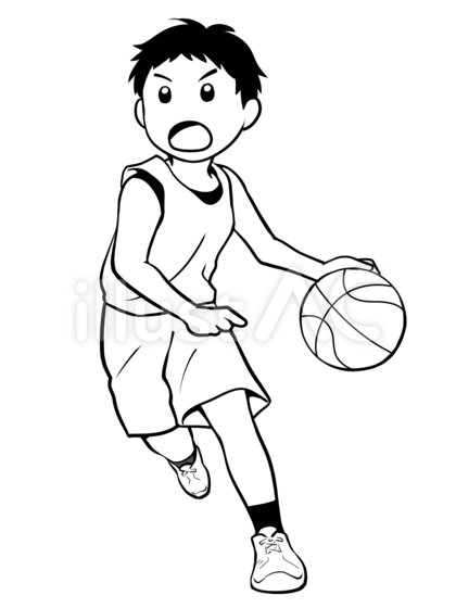 バスケ選手 ver.線画
