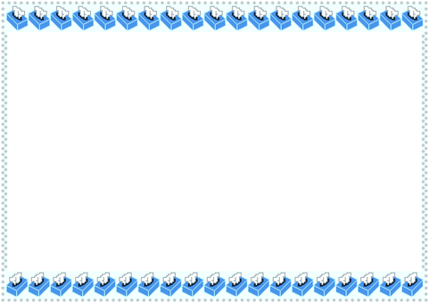 壁紙の青のティッシュ箱です。 壁紙,ティッシュ,箱,シンプル,ボックス,生活雑貨,日用品,衛生用品,紙製品,小物のイラスト素材