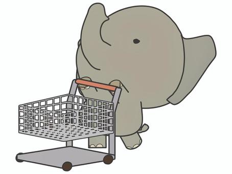 cart_elephant, , JPG, PNG and AI