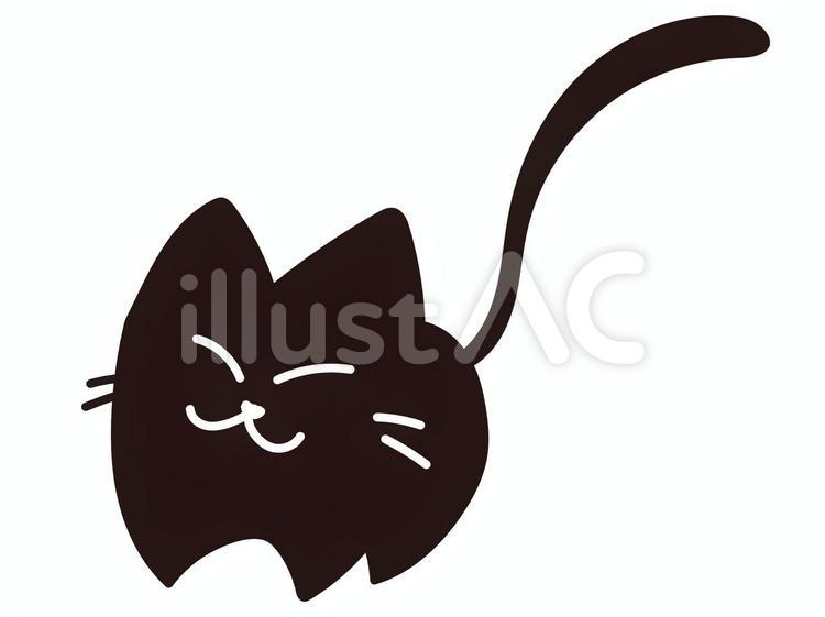 猫（黒） 黒猫,動物,黒のイラスト素材