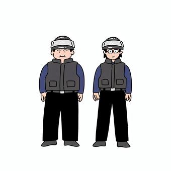 警備員 警備員,貴重品警備,ガードマン,防犯,警戒のイラスト素材