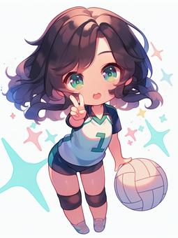 バレーボール少女