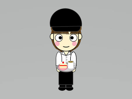 Cafe clerk a, JPG and PNG Cafe clerk a, clerk, cafe, a coffee shop, JPG and PNG