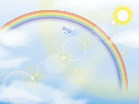 Rainbow, rainbow, sky, background, JPG and AI