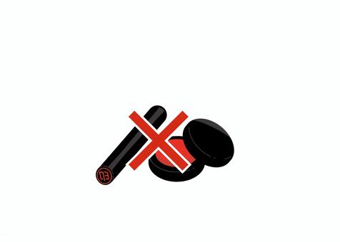 印鑑朱肉× 印鑑不要,印鑑レス,不要,無し,バツ,廃止,印鑑,朱肉,サイン,はんこのイラスト素材