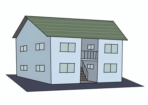 Illustration, apartment, family, housing complex, 