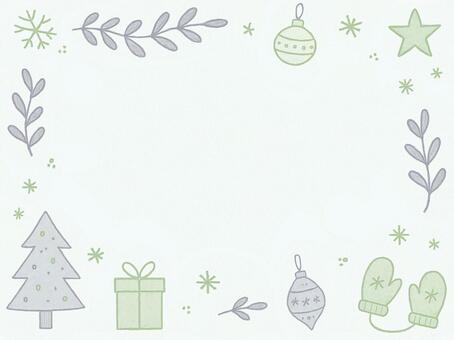 387.背景 クリスマス,枠,かわいい,手描き,手書き風,イラスト,シンプル,北欧風,ナチュラル,冬のイラスト素材