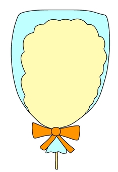 Illustration, cotton candy, a stall, bag, 