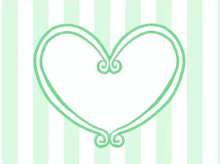 バレンタインフレーム緑