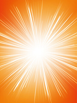 凄い勢いで光を放射するイメージの橙色背景 背景,オレンジ,集中線,爆発,光,太陽,スパーク,必殺技,放射線,空のイラスト素材