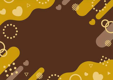 幾何学模様とハートの背景10 バレンタイン,背景,幾何学,フレーム,ハート,2月,枠,バレンタインデー,飾り枠,冬のイラスト素材