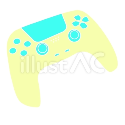 パステルカラーのゲームコントローラー