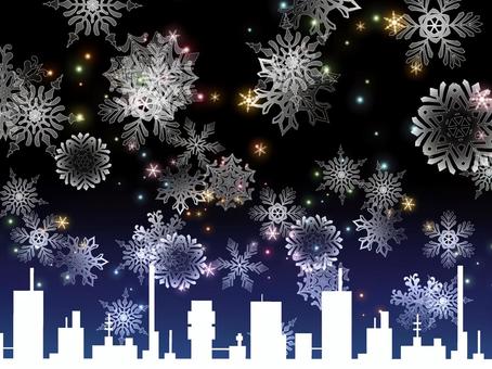 snow town, JPG snow town, snow, crystal, beautiful, JPG