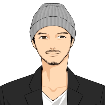 イケメン 髭イラスト 無料イラストなら イラストac