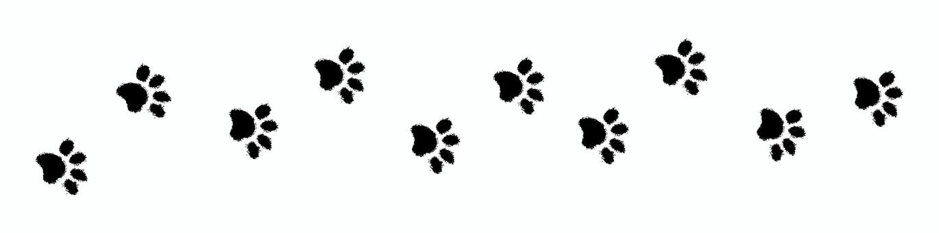 肉球のイラスト 肉球,足跡,動物,ペット,犬,猫,歩く,ポスター,チラシ,広告のイラスト素材
