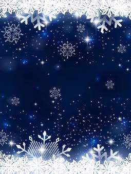 キラキラのホワイトクリスマスの背景素材 キラキラのホワイトクリスマスの背景素材 雪,冬,結晶,背景,フレーム,見出し,タイトル,チラシ,セール,クリスマスのイラスト素材
