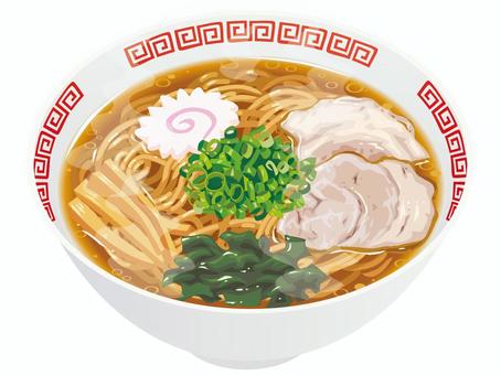 昔ながらの中華そば 中華そば,ラーメン,醤油ラーメン,醤油,チャーシュー,麺類,食べ物,日本,和食,中華のイラスト素材