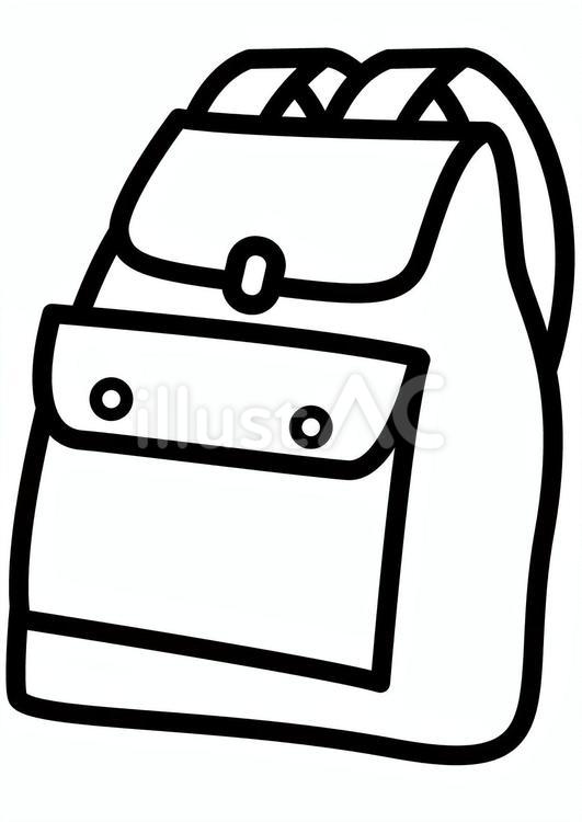 避難用持ち出し袋3-1c 避難用,持ち出し袋,避難袋のイラスト素材
