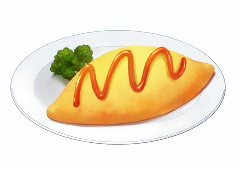 Omelette rice, omelette rice, western food, food, JPG and PNG