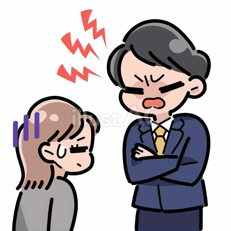 Free Vectors | A woman being scolded by her boss
