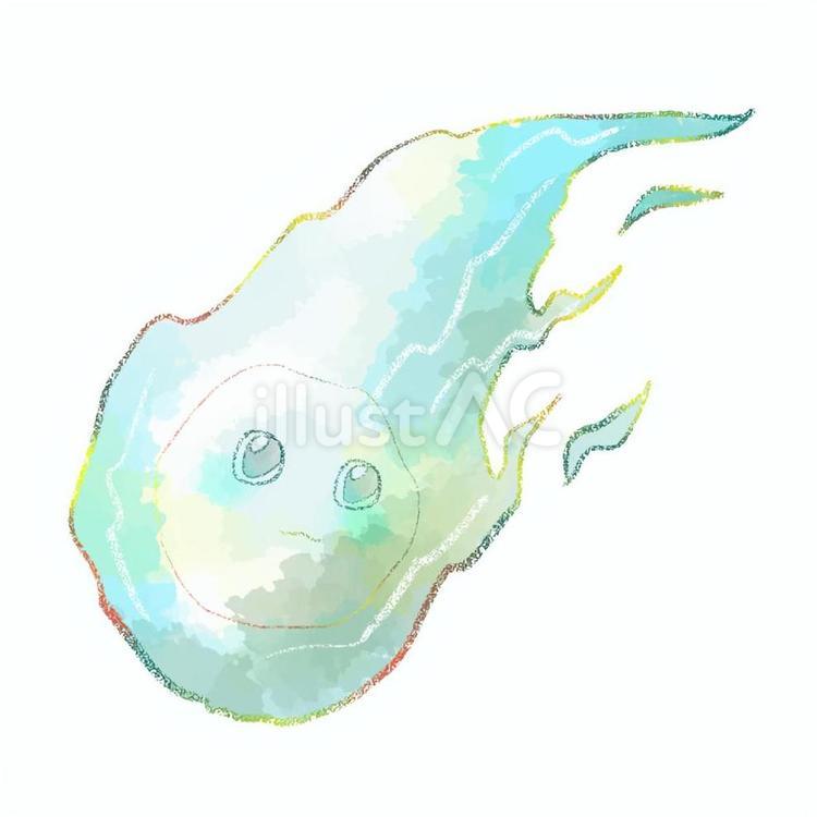 ひのたまおばけ 火の玉,夏,妖怪のイラスト素材
