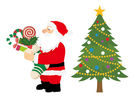クリスマスツリーとサンタクロース7