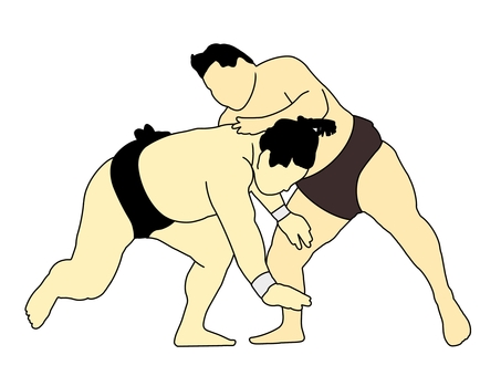 大相撲 相撲,大相撲,力士,人,人物,関取,相撲取り,男性,横綱,大関のイラスト素材