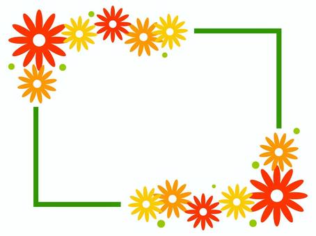 Illustration, flower, frame, bright, 