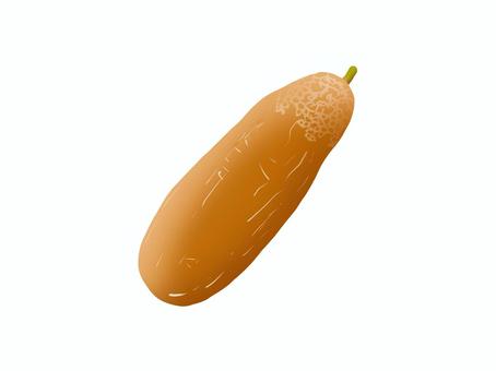 モーウイ（赤うり） モーウイ,赤瓜,赤,赤うり,赤毛瓜,瓜類,野菜,食材,沖縄野菜,伝統野菜のイラスト素材