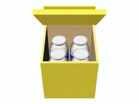 牛乳箱と牛乳瓶 牛乳,飲み物,牛乳箱,瓶,乳製品,カルシウム,生活のイラスト素材