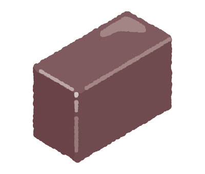 一切れの羊かん 和菓子,スイーツ,和スイーツ,小豆,あんこ,おやつ,デザート,羊かん,水ようかん,茶菓子のイラスト素材