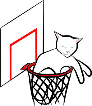 Nyanko-san in Goal-net, , JPG and PNG