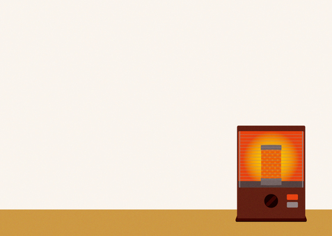 ストーブが置いてある部屋の背景１ ストーブ,暖房器具,冬,シンプル,背景のイラスト素材