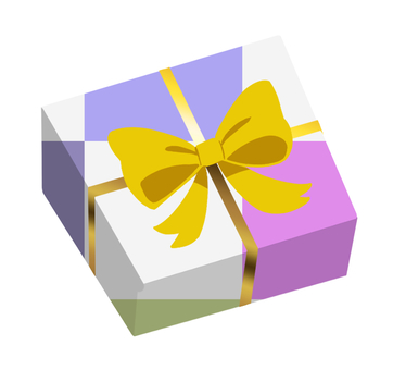 おしゃれな柄のクリスマスプレゼント プレゼント,クリスマスプレゼント,リボン,ドット,アイコン,12月,冬,誕生日,お祝い,箱のイラスト素材