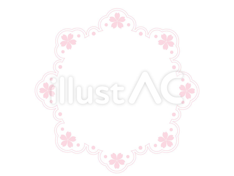 花　桜　レース レース,花,桜のイラスト素材