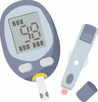 血糖値測定器 血糖値測定器,血糖,血液,血糖値,測定器,糖尿病,糖尿,ヘモグロビンa1c,hba1c,膵臓のイラスト素材