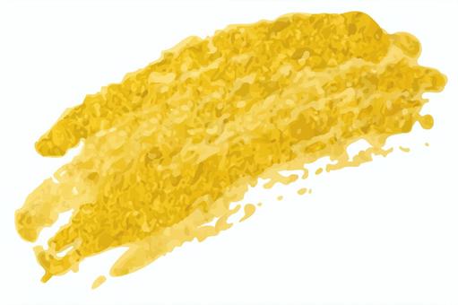 デザイン素材809 金,筆,刷毛,あしらい,手書き,ブラシ,グランジ,和風,素材のイラスト素材