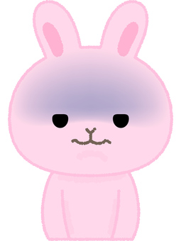 うさぎ無表情 ウサギ,無表情,真顔,真剣,つまらない,動物,ラビット,バニー,ヘアー,ピンクのイラスト素材