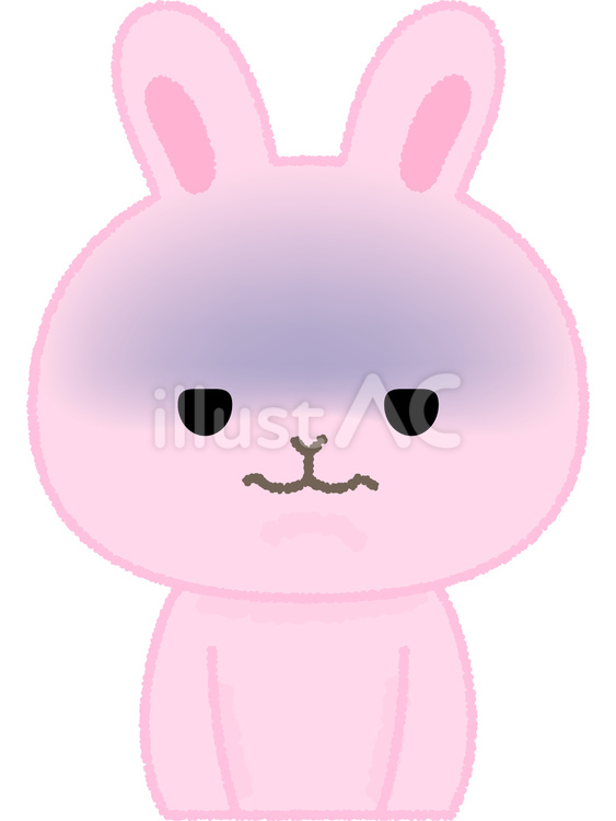 うさぎ無表情 ウサギ,無表情,真顔のイラスト素材