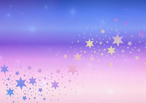 星が流れる夜空の背景 星,夜空,グラデーション,ピンク,青,光,背景,壁紙,幻想的,きらめきのイラスト素材