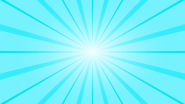 ポップなサンバースト背景（ブルー） 背景,サンバースト,集中線,ポップ,カラフル,かわいい,元気,フルhd,16:9,1920×1080のイラスト素材