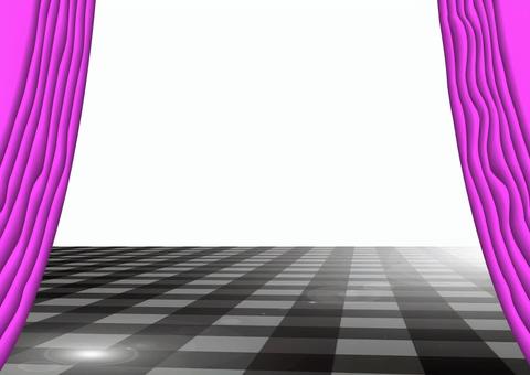 カーテンオープン カーテン,オープン,ステージ,ショー,お披露目,発表,豪華,ピンク,a4のイラスト素材